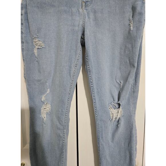 M jeans medium women's distressed high rise ankle jeggings - Picture 2 of 11